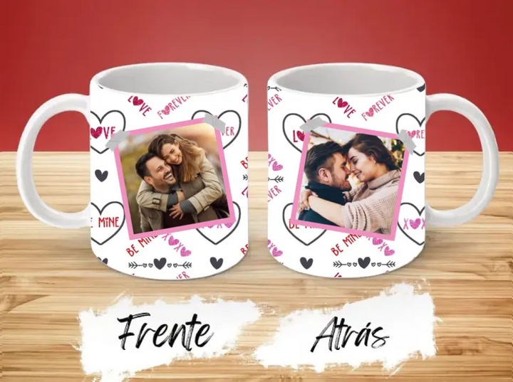 Taza de San Valentin con foto personalizada