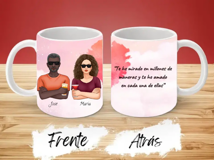 Taza Pareja Personalizada